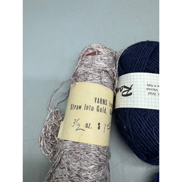 Mixed Yarn Lot 5 Skeins Romance Handwash Shape Dry Flat Assorted Colors Textures - Picture 8 of 8